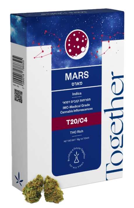 תפרחת קנאביס רפואי מארס T20/C4 (Mars)